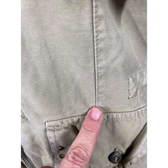 Mason's Woman Rites EU Size 42 Embroidered Studded Green Utility Jacket Full Zip - Picture 7 of 16